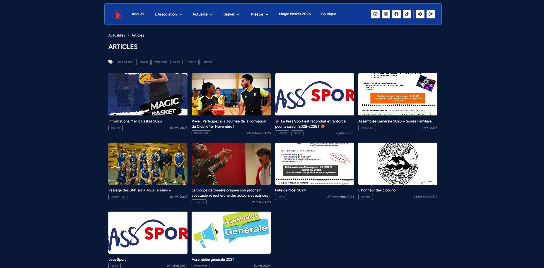 Gestion de contenus
